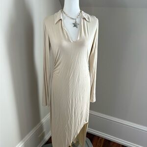 Chaser Cream Long Sleeve Dress